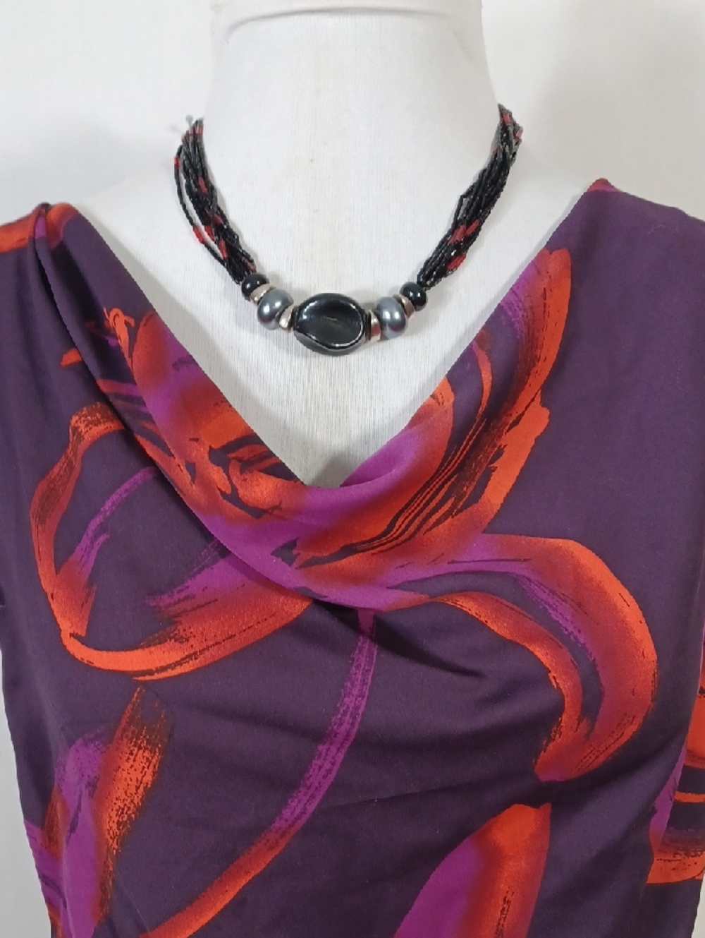 Worthington Purple Tank Top with Matching Skirt Subtle Red Accent NWT - Picture 4 of 15